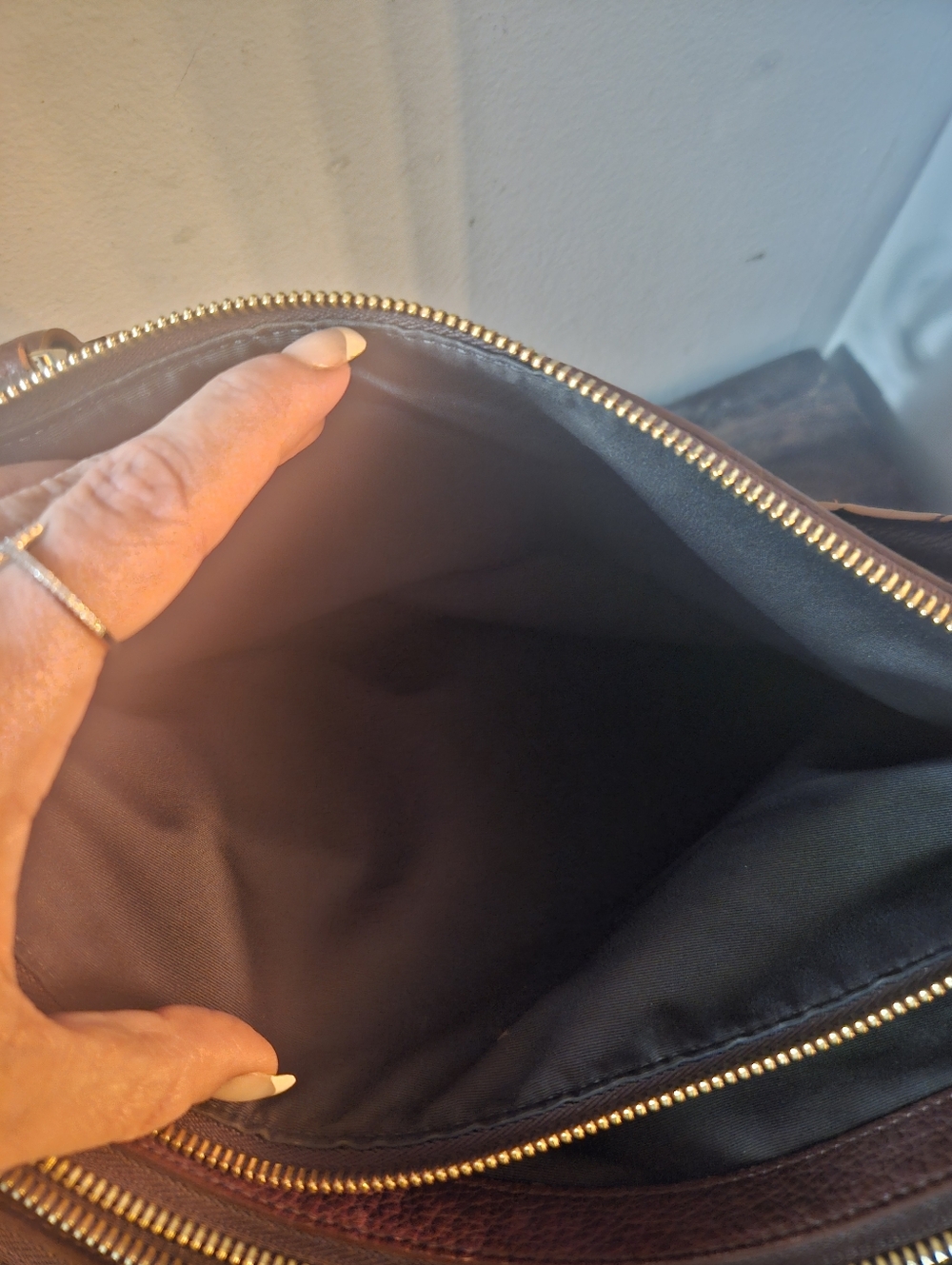 Coach Borough Pebbled Leather in Oxblood Burgundy - Picture 14 of 15